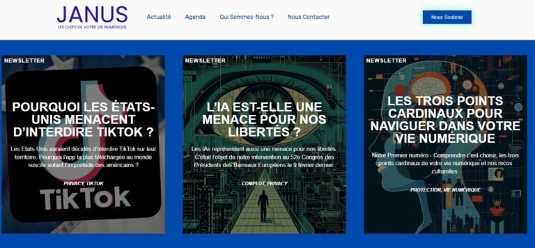 Janus International, association pour la protection de la vie numérique